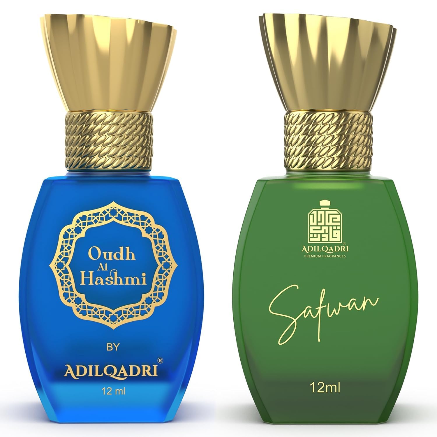 Generic Adil-Qadri Oudh Al Hashmi & Safwan Attar Combo | Sweet Arabic & Fruity Scent | Long Lasting Non-Alcohol Roll-On Attar For Men & Women | Pack of 2-12ML Each