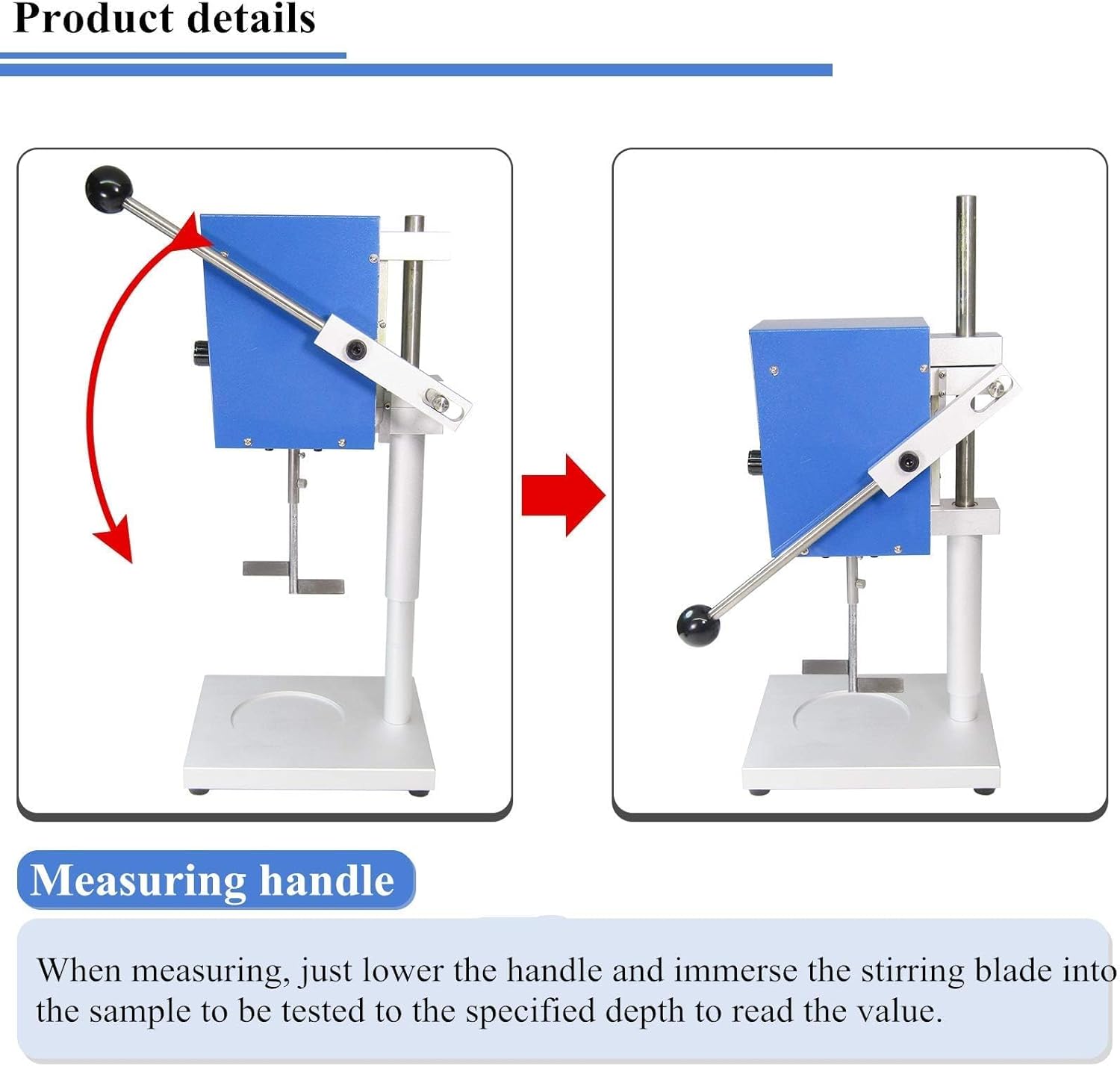 Rotary Viscometer Viscosity Tester Digital Viscometer Paint Viscosity Meter Tester Temp Display Viscosity Meter Tester LCD Digital Display Rotating Viscometer