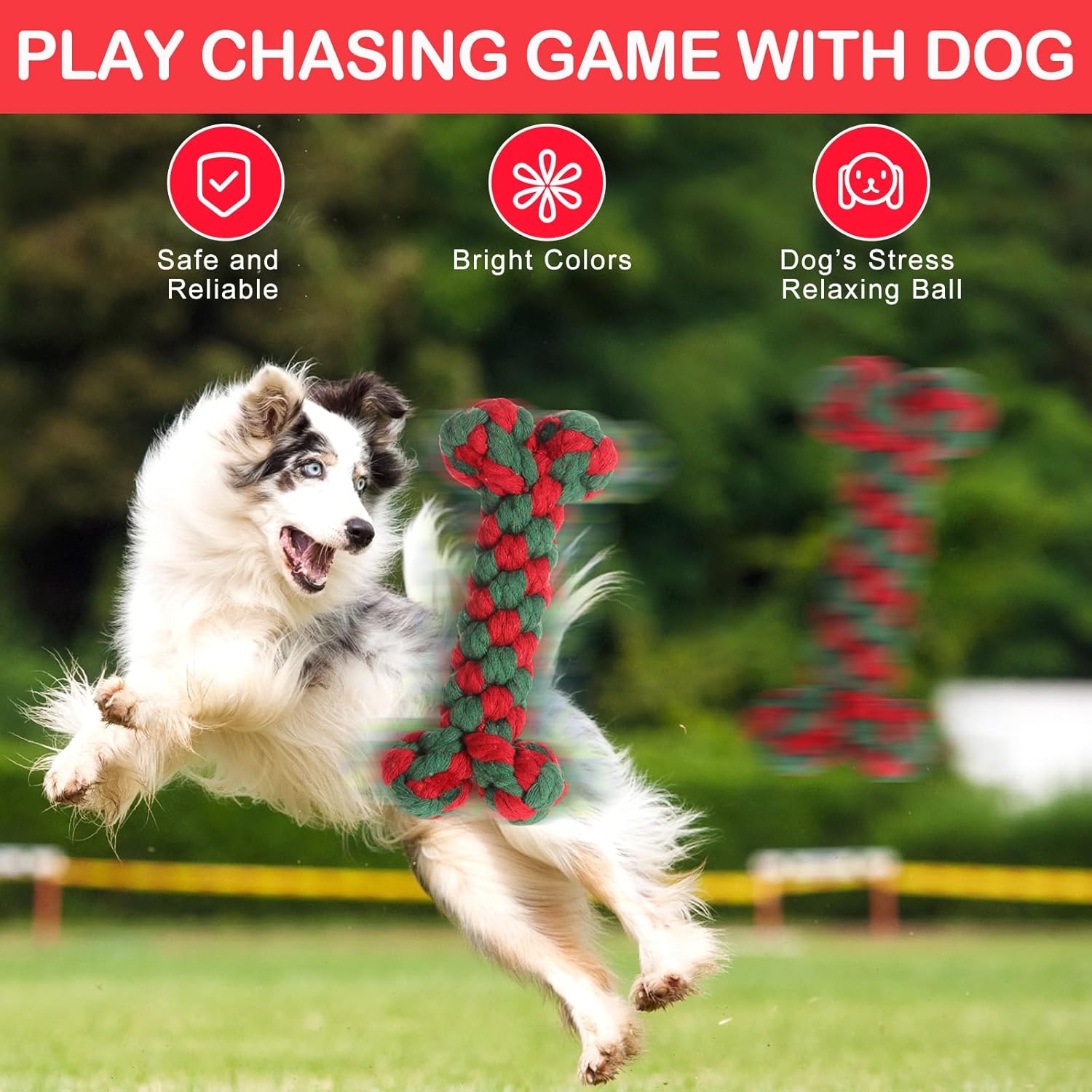 18 Pcs Dog Rope Toys Set Interactive Cotton Chew Toys for Aggressive Chewers 3 Knots Rope Balls for Medium Small Dog Puppy Tug of War Pet Teeth Cleaning Fun Training Birthday Gifts