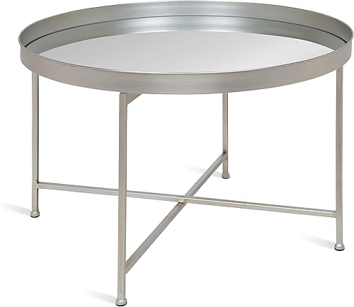 Kate and Laurel Celia - Mesa de centro redonda con espejo