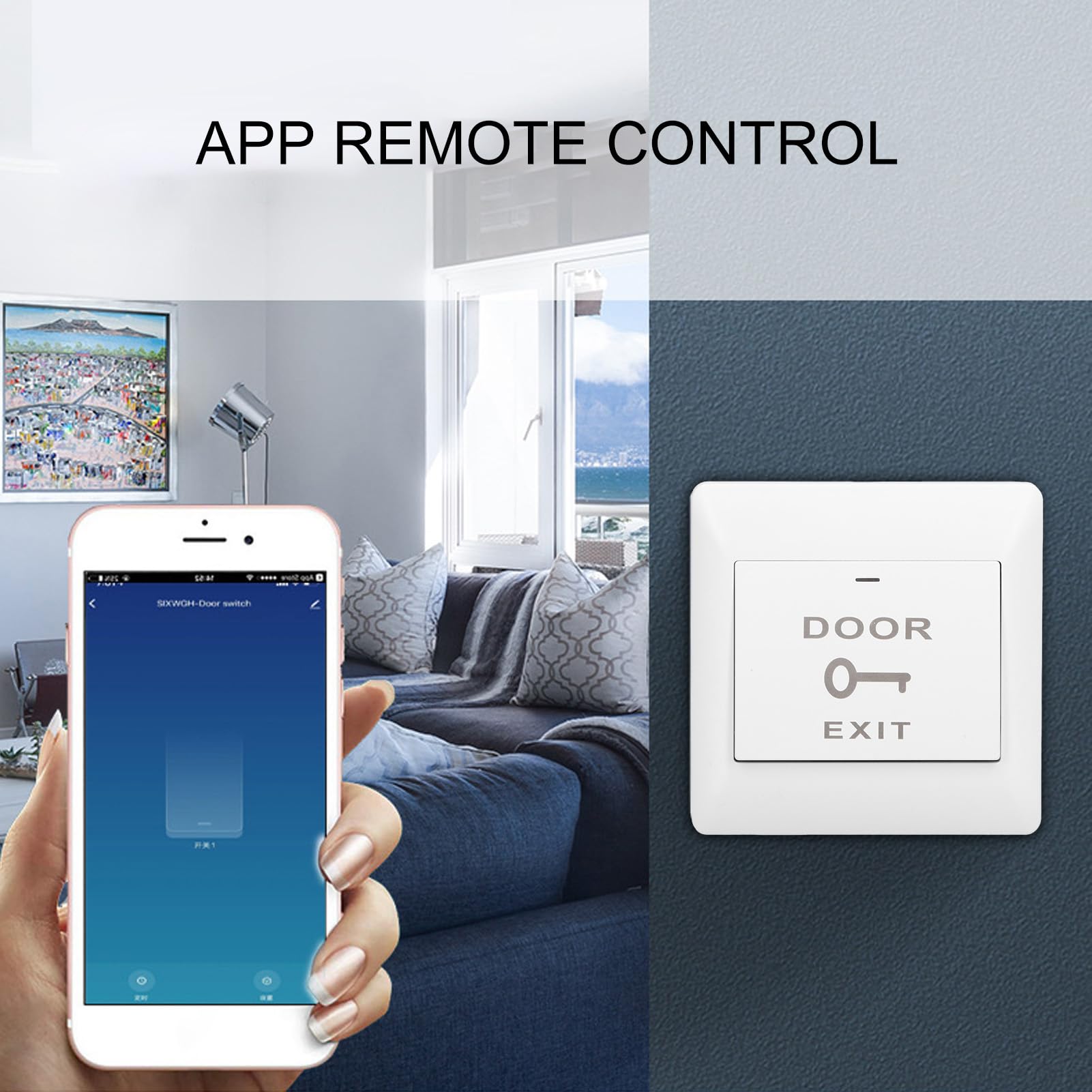 DC 12V Smart Door Switch Smart Auto Reset WiFi APP Switch Garage Apriporta Controller Controllo Vocale Remoto Pannello Interruttori Intelligente