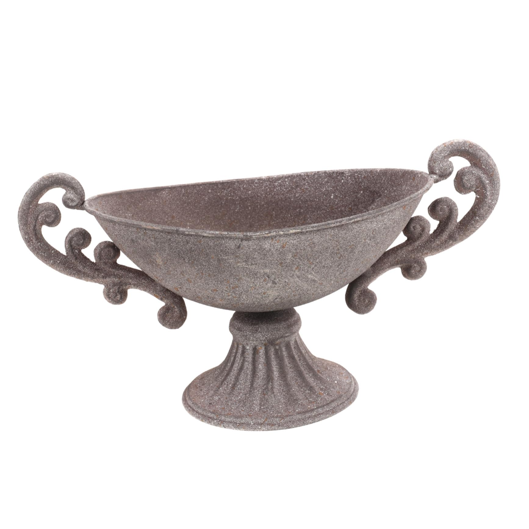 Pot de fleurs vintage en fer zinc pour plante d'intérieur et bureau