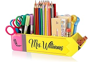 Personalized Teacher Gifts, Pencil Holder with Teacher Name