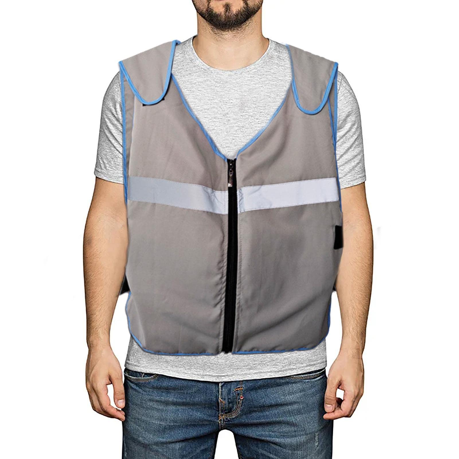 Giubbotto Raffreddamento Attività Esterne Giubbotto Refrigerante Sportivo - Gilet Fresco Con 20 Sacchetti Ghiaccio, Uomo E Donna, Per Esterno E Sport