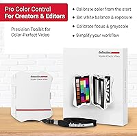 Vista 2 de Datacolor Spyder Checkr Video - Herramienta de color de video con tarjeta de patrón de color pendiente de patente que aprovecha cómo se procesa