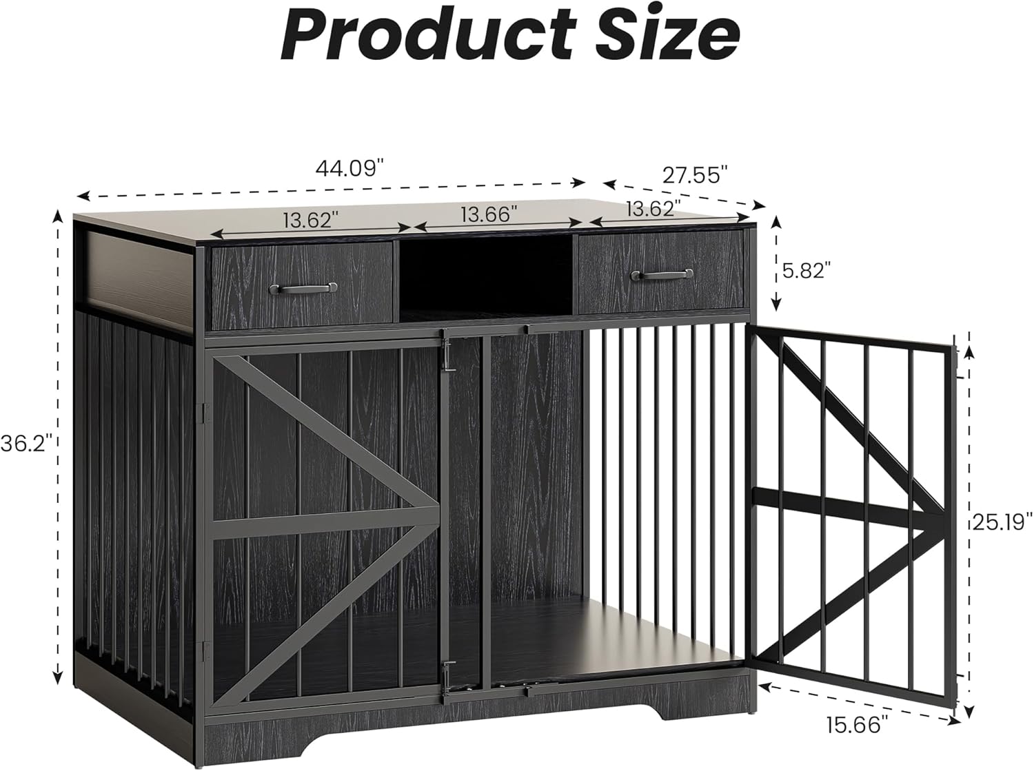 Stylish & Functional: Review of the 44" Large Dog Crate Furniture