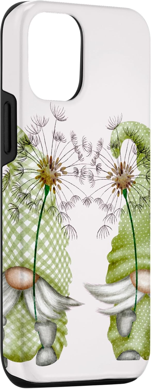 iPhone 12/12 Pro Cute Dandelion Spring Gnomes For Women And Funny Gardener Case