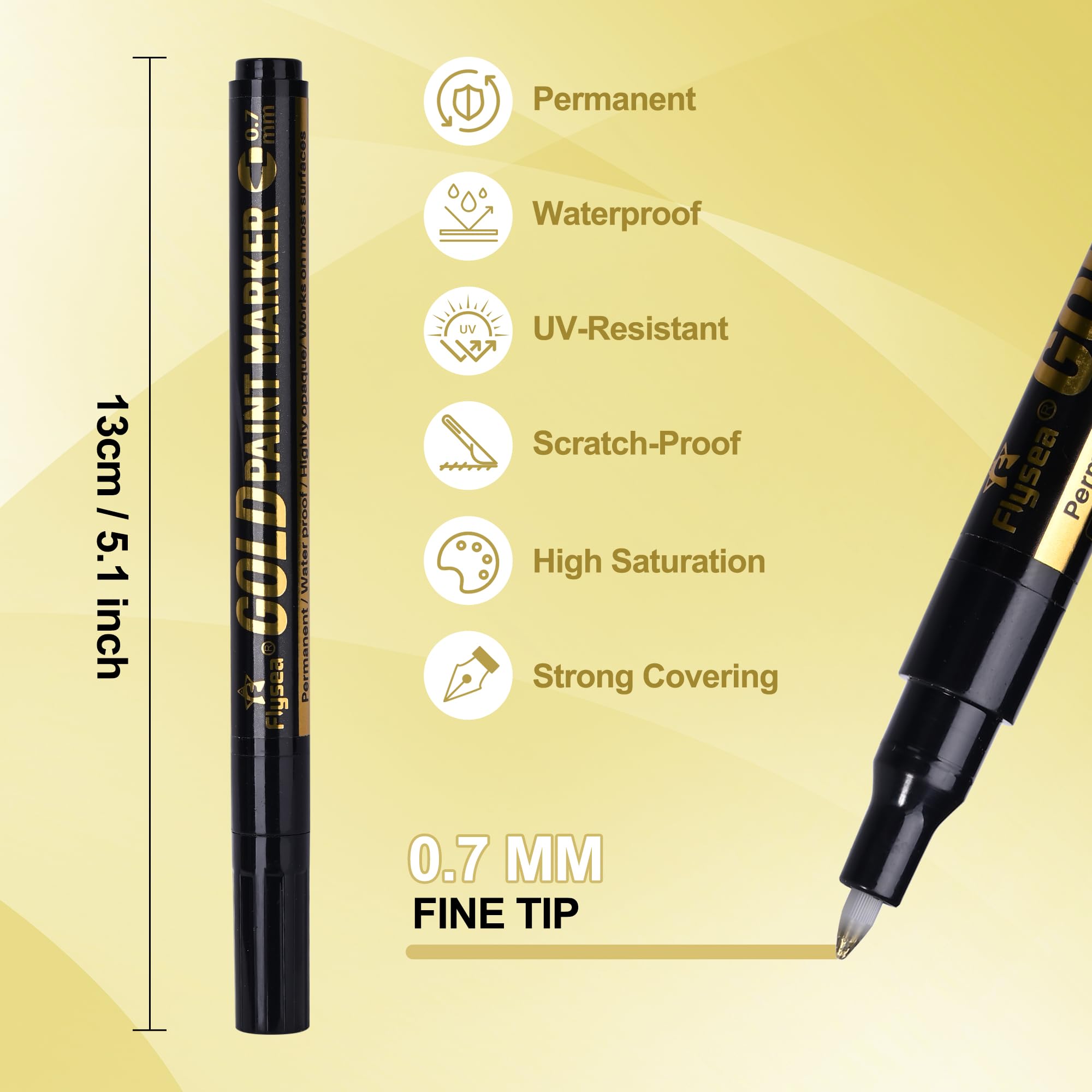 ゴールド色ペン 4色ボールペン ゴールド(ゴールド)：オフィス