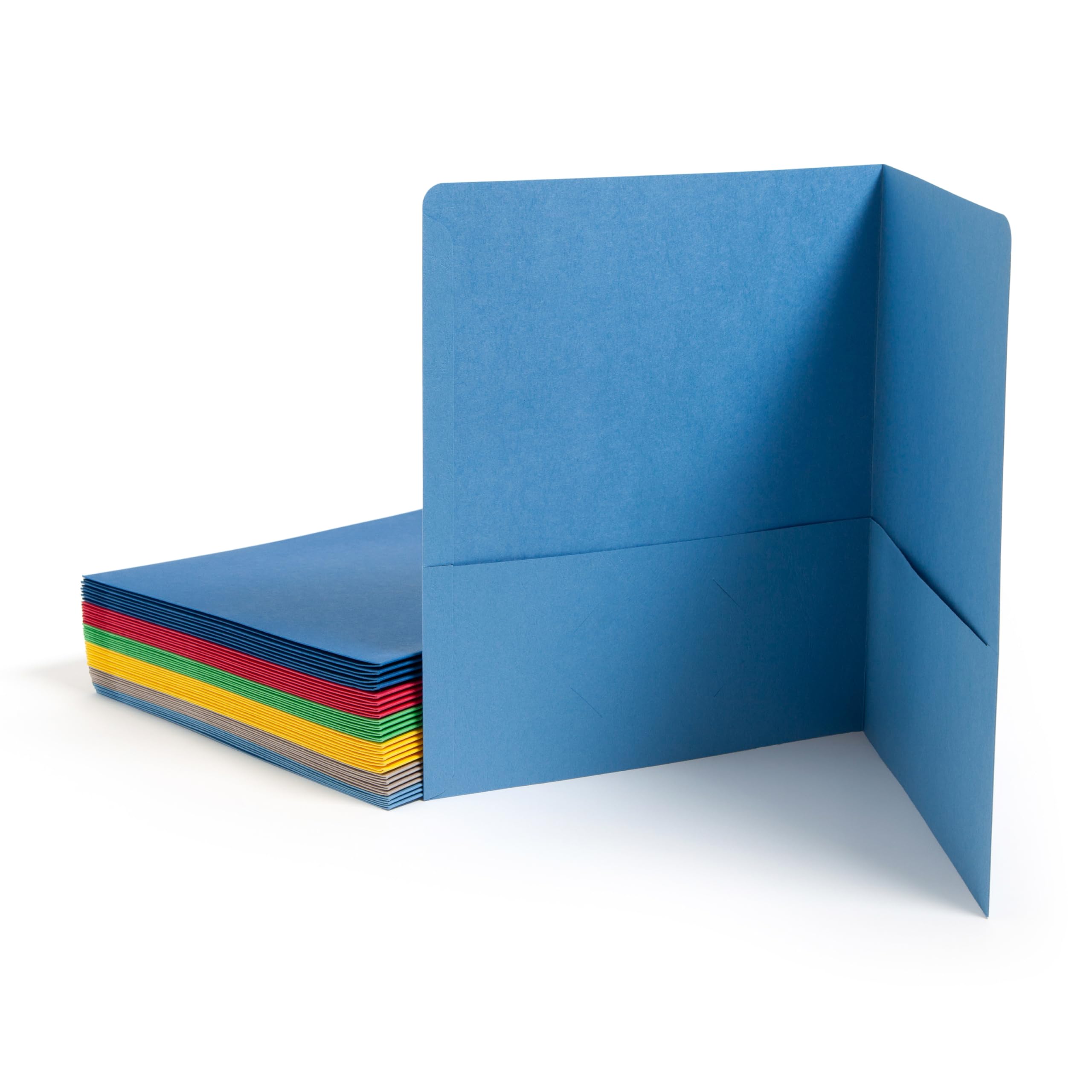 Smead Two-Pocket Heavyweight Folder, Letter Size, Assorted Colors, 25 per Box (87850)