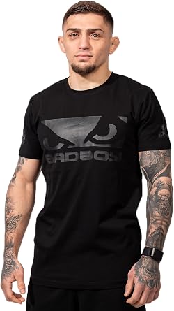 Bad Boy Mens Authentic MMA Fight T-Shirt US, Alpha, XX-Large, Regular, Regular Black