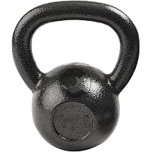 MAXSTRENGTH Cast Iron Kettlebell for Strength Training | Home Gym Fitness Weight for Full Body Workout, Fat Loss & Muscle Building 8kg, 10kg, 12kg