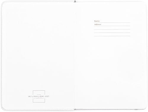 Miniatura 6 de Minimalism Art, Cuaderno de tapa dura de alta calidad, tamaño grande, composición B5 de 7.6 x 10 pulgadas, 186 páginas numeradas, bolsillo