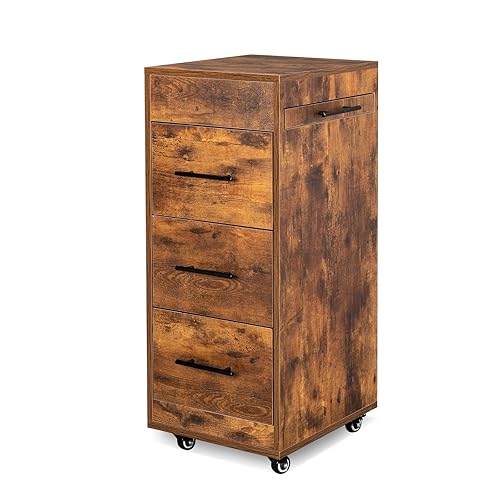 Carrito de salón con ruedas, estación de peinado de 3 cajones, carrito de belleza móvil con soporte para herramientas calientes, almacenamiento para