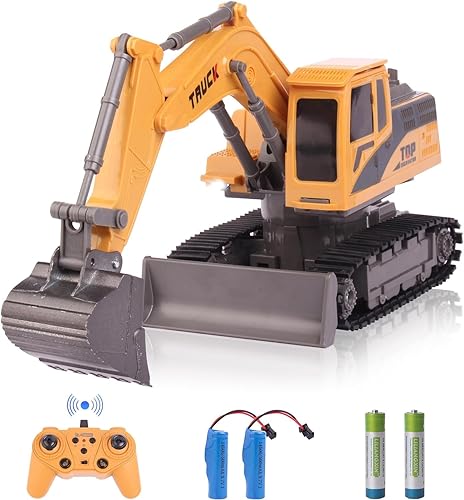 Excavadora de control remoto, juguetes para niños, 11 canales 2 en 1 RC Excavadora de juguete con excavadora de niveladora, regalo de cumpleaños de disponible en Yaxa Colombia