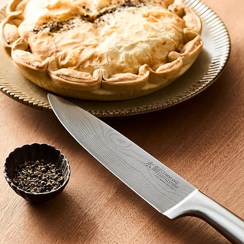 Miniatura 7 de Cuisinepro Damashiro - Bloque de cuchillos (Kumi, juego de 7 cuchillos de chef)  Cuchillo de acero japonés  Bloque magnético para cuchillos