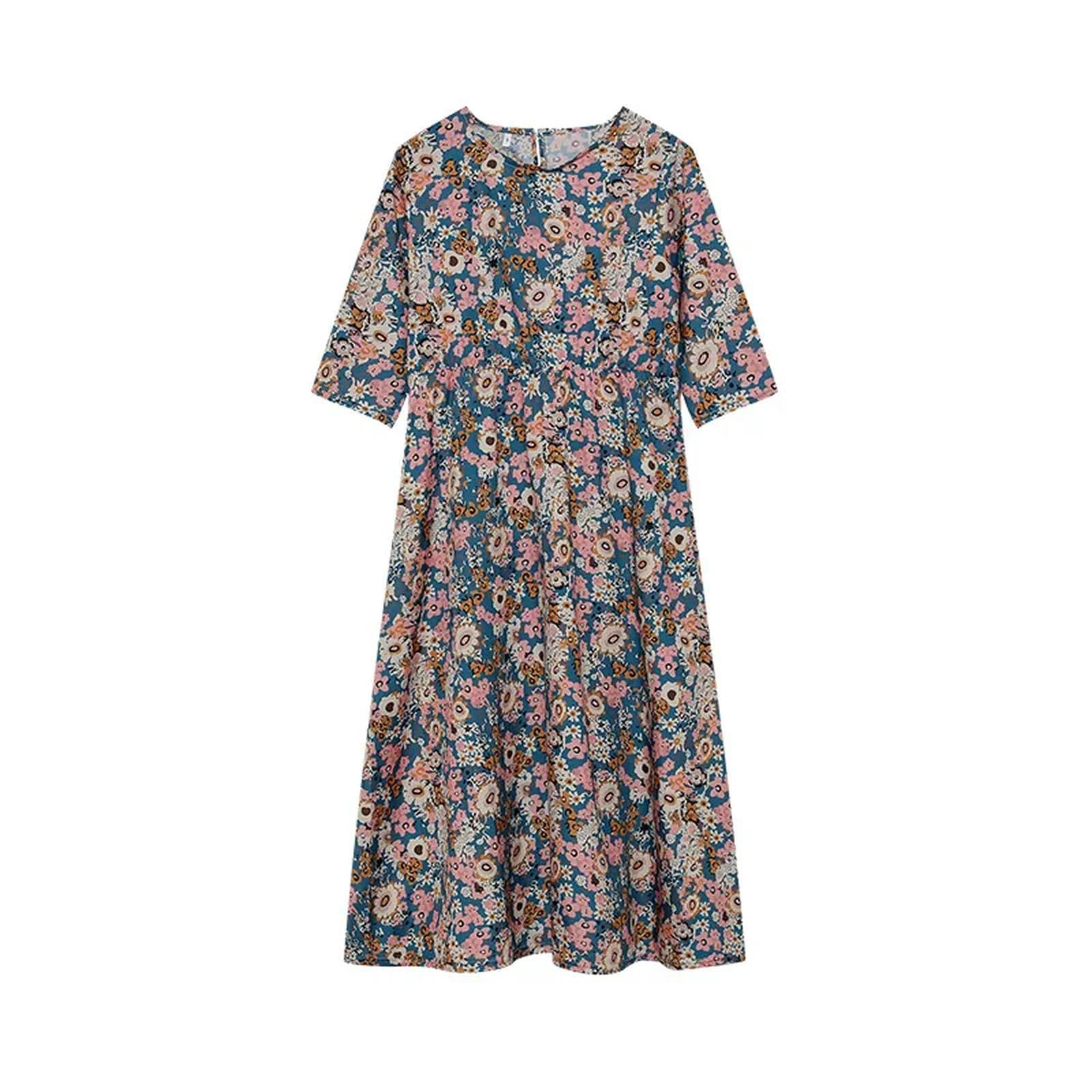 Robe longue ample imprimée idéale pour vos balades d'été