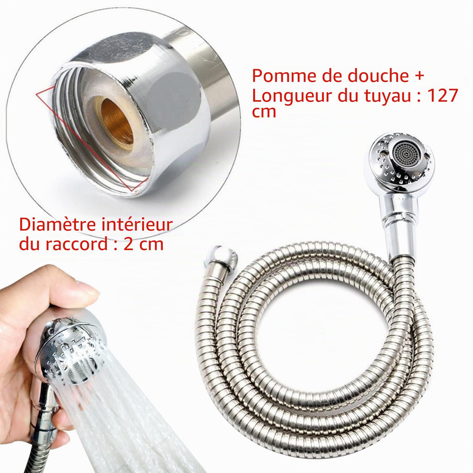 Robenits mélangeurs pour camping-car, lits de coiffure, salons de beauté, salon de coiffure, lavabo, douchette à main, robinet de sortie 1/2