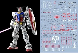 (PG UNLEASHED 78-2 ガンダム用) [他社製] HG RG MG PG RE HiRM ロボット プラモデル用水転写式デカール [並行輸入品]