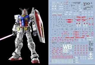 (PG UNLEASHED 78-2 ガンダム用) [他社製] HG RG MG PG RE HiRM ロボット プラモデル用水転写式デカール [並行輸入品]