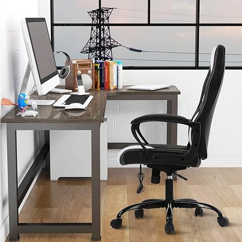Miniatura 3 de Silla de oficina ergonómica ejecutiva, silla de escritorio ejecutiva de carreras, silla de juegos de PC con soporte lumbar, cómoda silla de malla