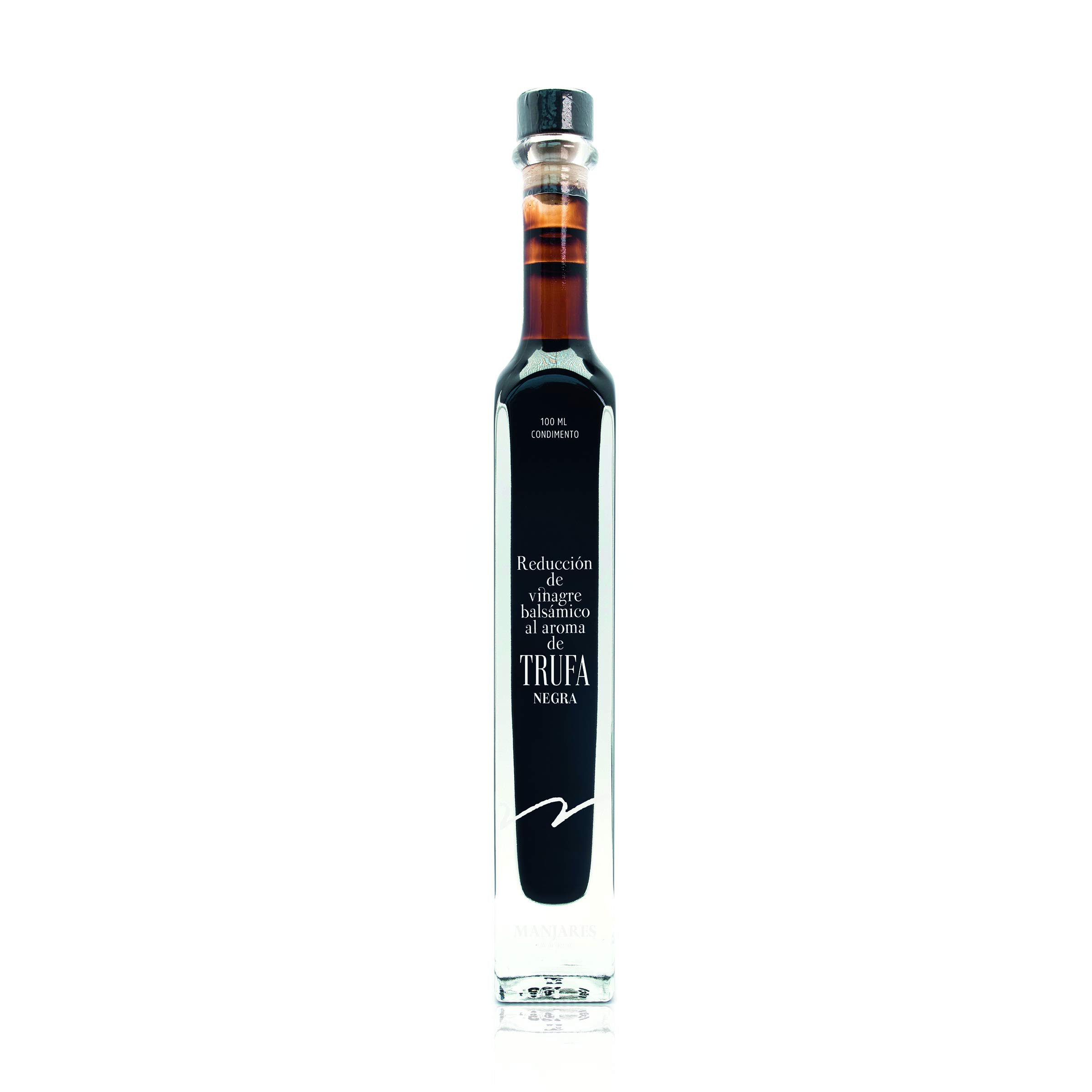 Estuche Regalo con Aceite de Oliva Virgen Extra y Reducción de Vinagre Balsámico con Trufa Negra Tuber Melanosporum ( Dos botellas -100 ml )