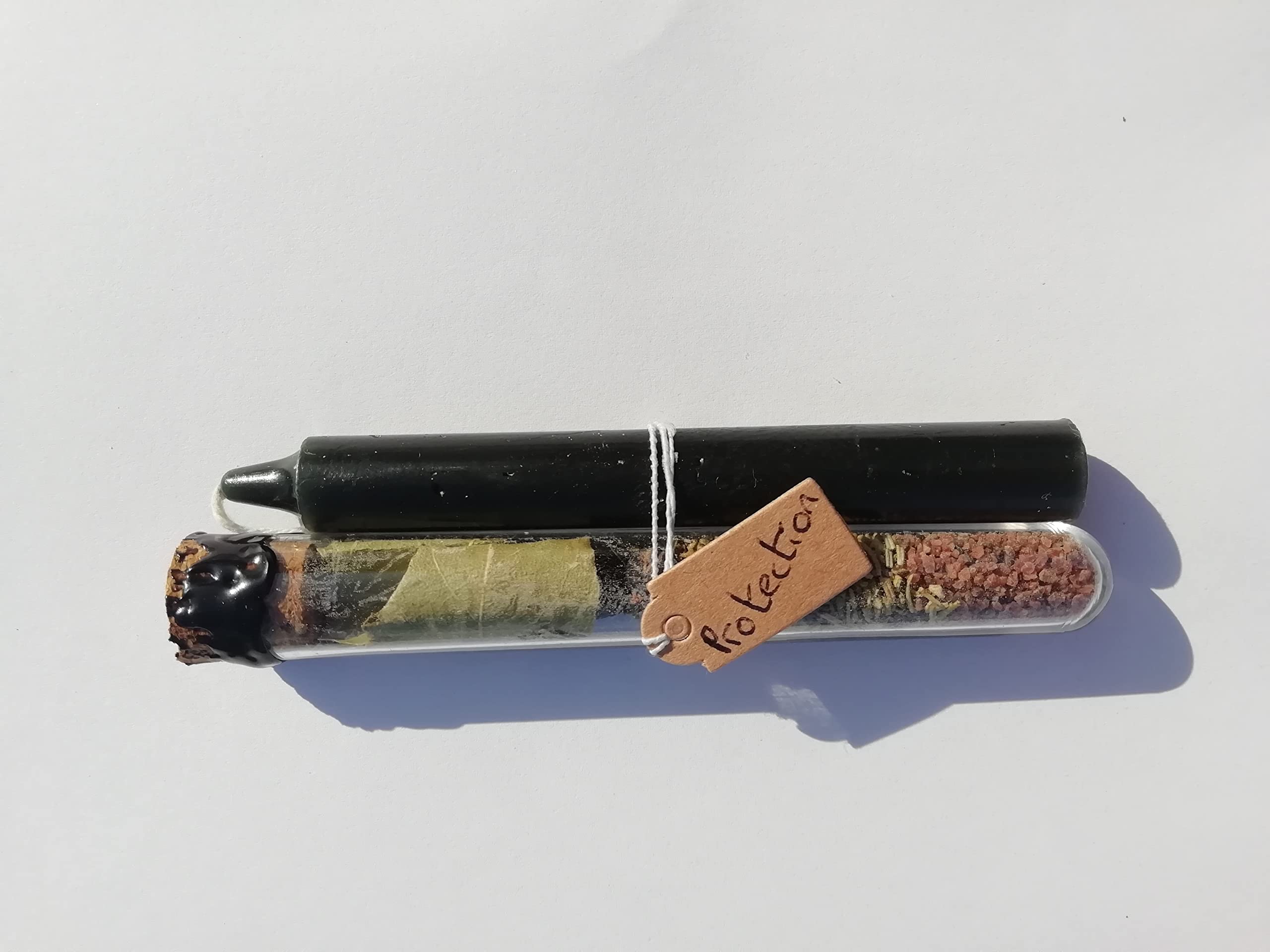 Protection Spell Set, Spell Tube and Candle