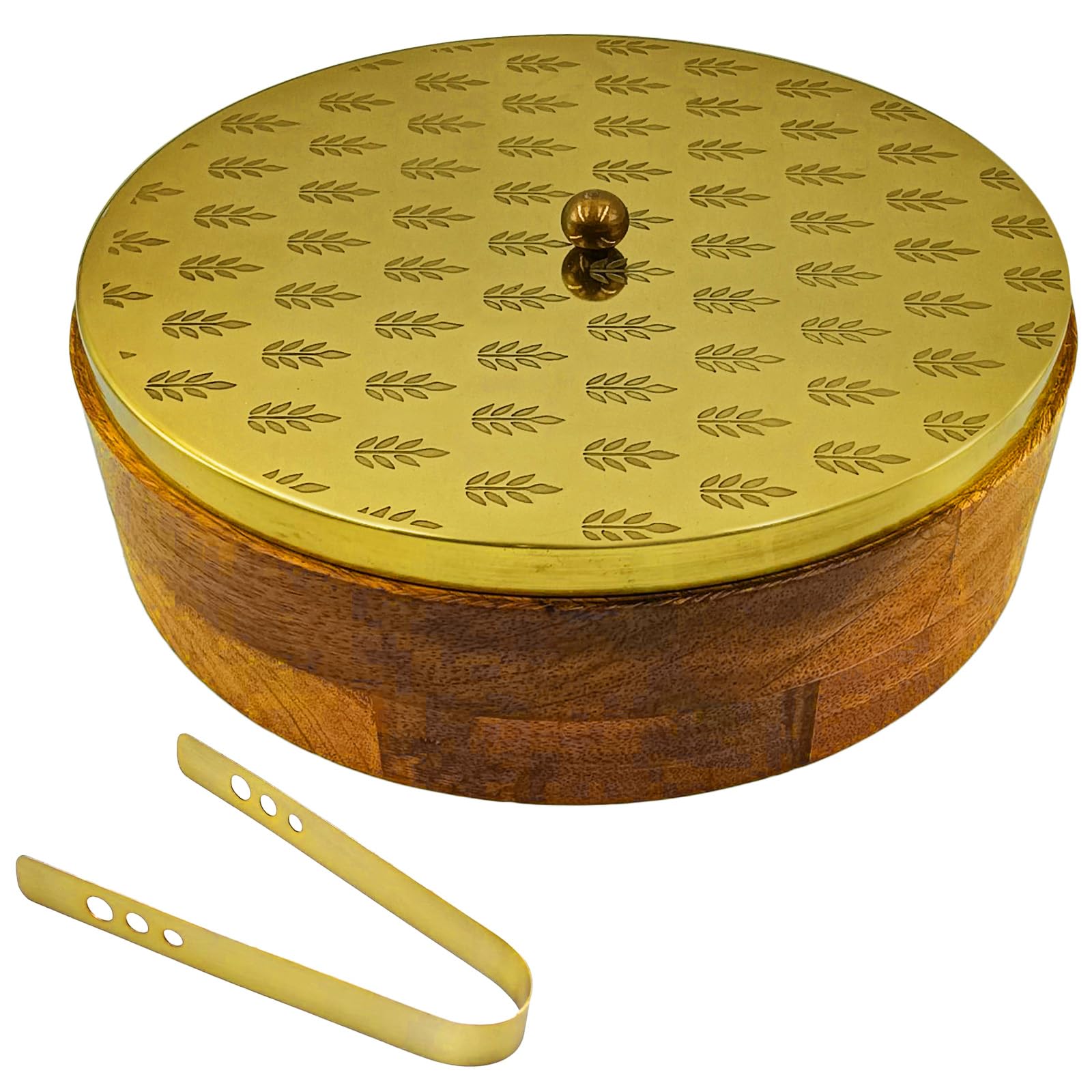 Handcrafted Mango Wood Casserole Box -1 Handcrafted Mango Wood Casserole Box -1