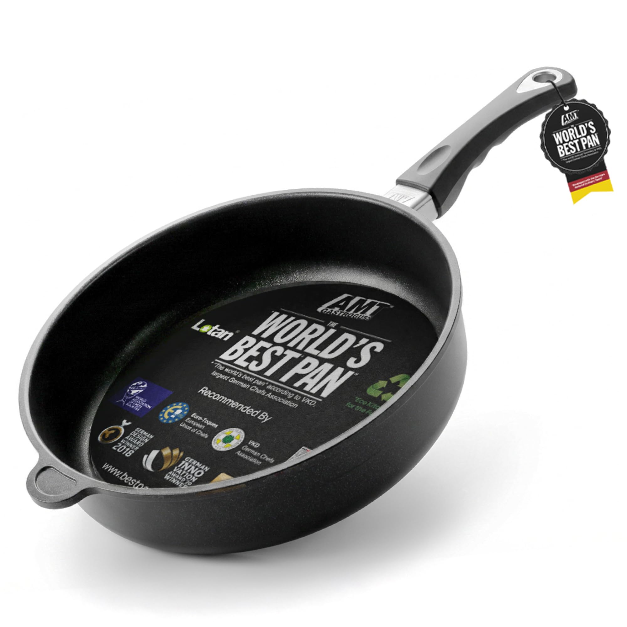 AMT Gastroguss Poêle à frire alu 28 cm, Lotan antiadhésif, 4L