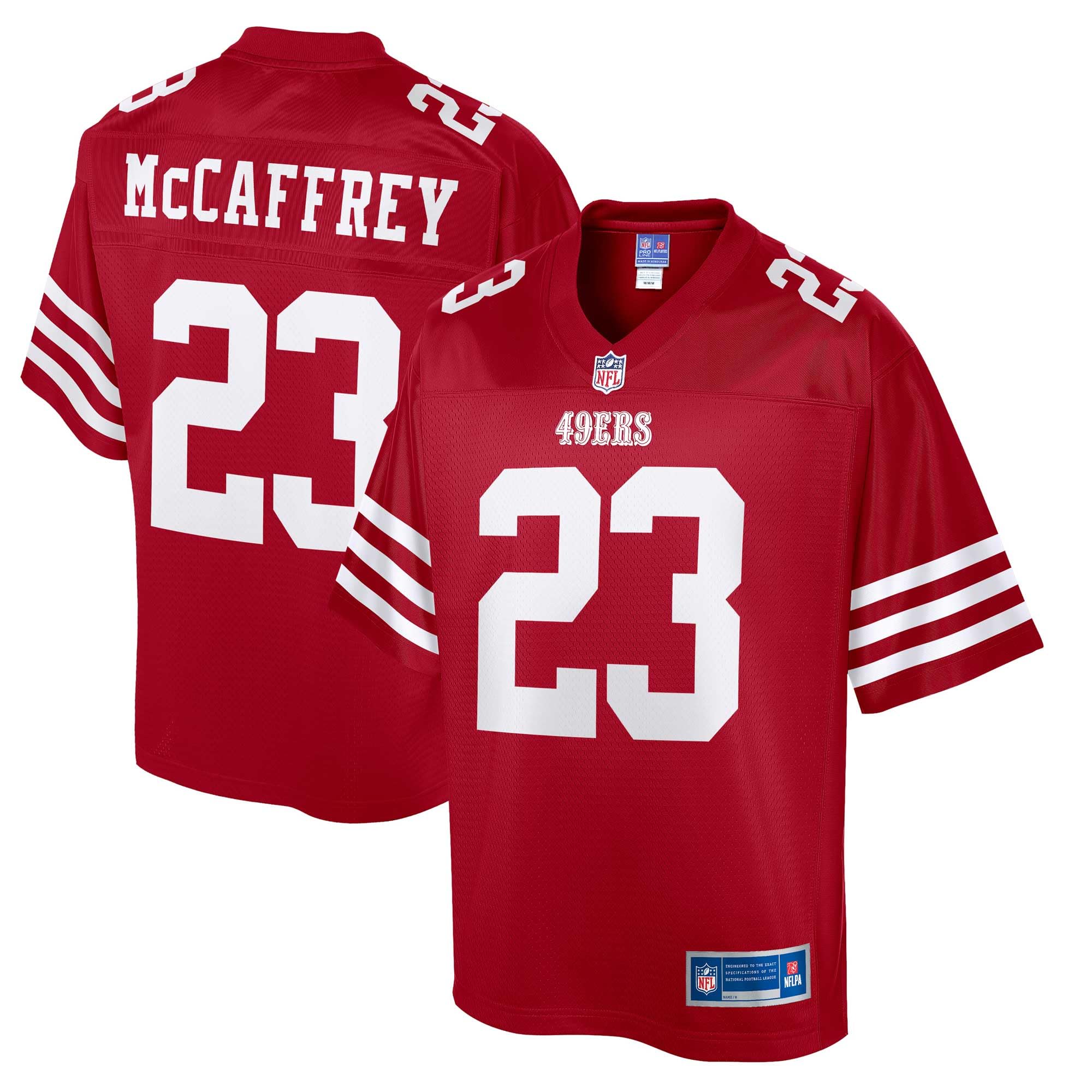 Men's Christian McCaffrey Scarlet San Francisco 49ers Replica Jersey