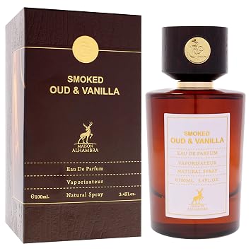 Smoked Oud And Vanilla by Maison Alhambra for Men - 3.4 oz EDP Spray