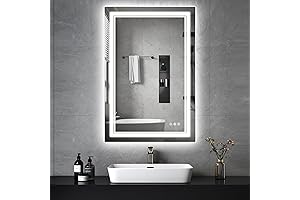 ENJOYBASICS LED Mirror for Bathrooms: A Radiant Reflection of Sophisticated Ambiance
