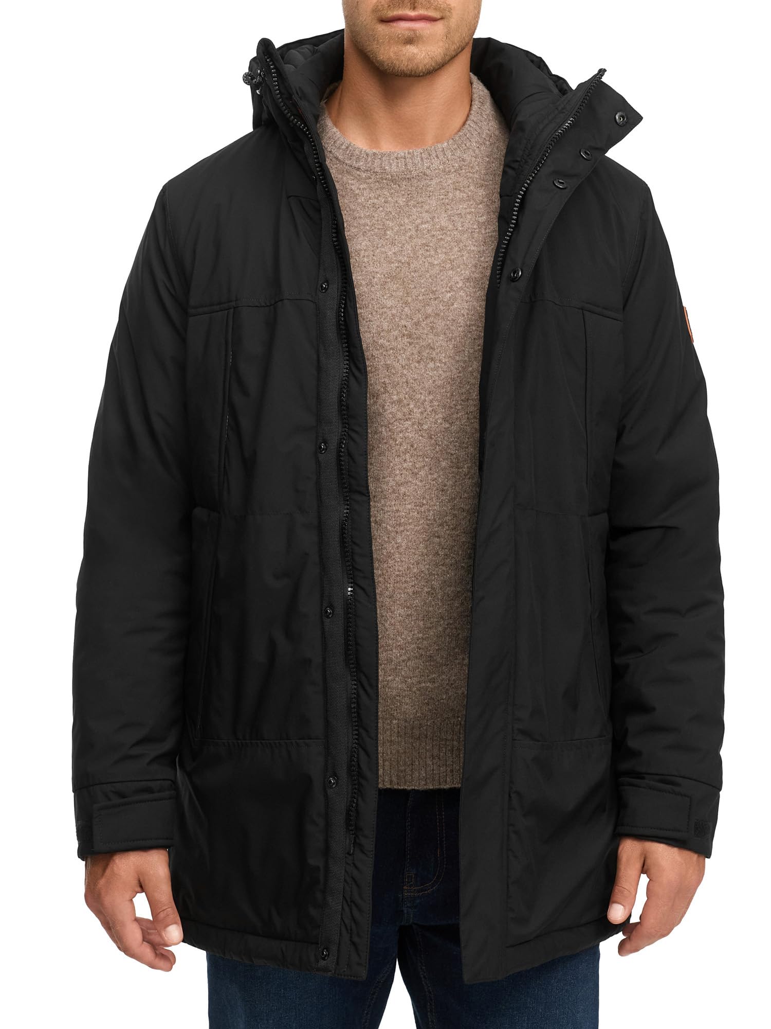 Indicode Herren INBenyot Parka Herrenjacke Übergangsjacke mit Kapuze