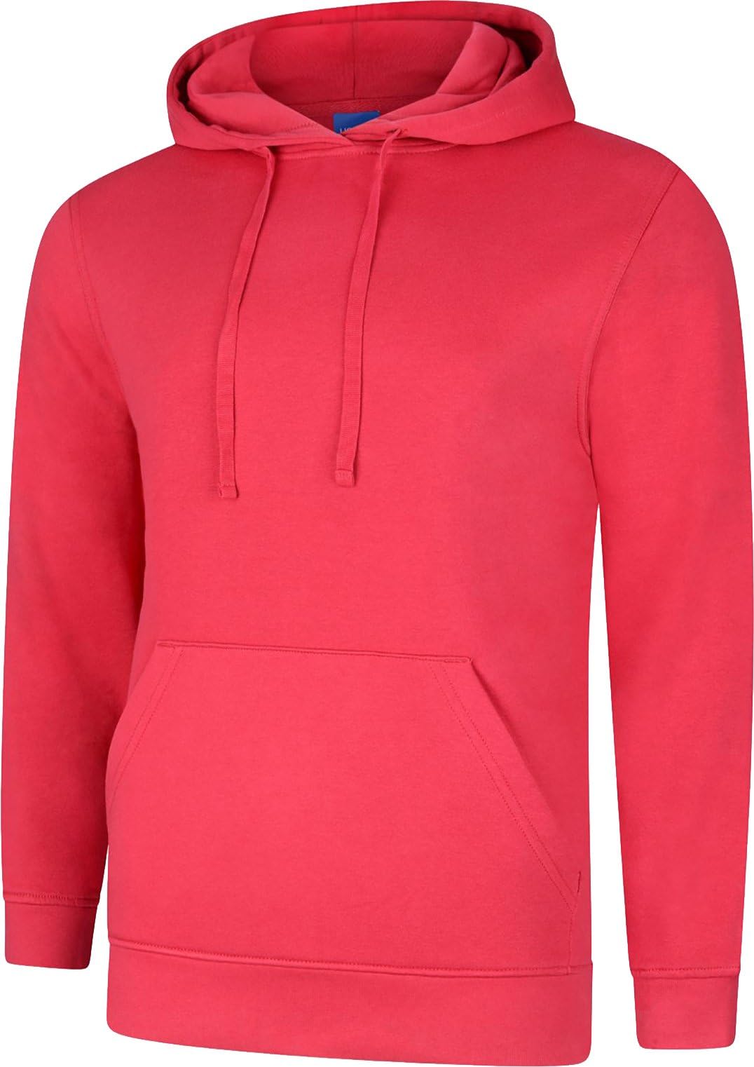Shoppersbay Uneek UC509 Deluxe Hooded Sweatshirt Mens Plain Pullover Hoody Size XS-5XL