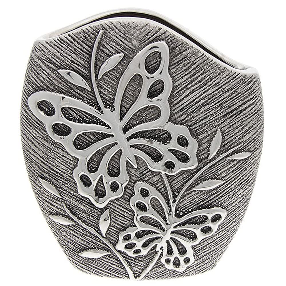The Present Shop Joe Davies Butterfly Modern Vase - Gunmetal JD311251