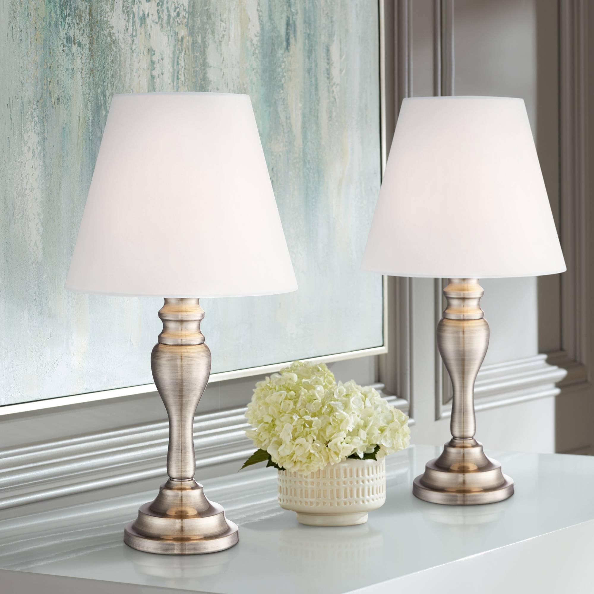Regency Hill Traditional Accent Candlestick Table Lamp 19 1/4