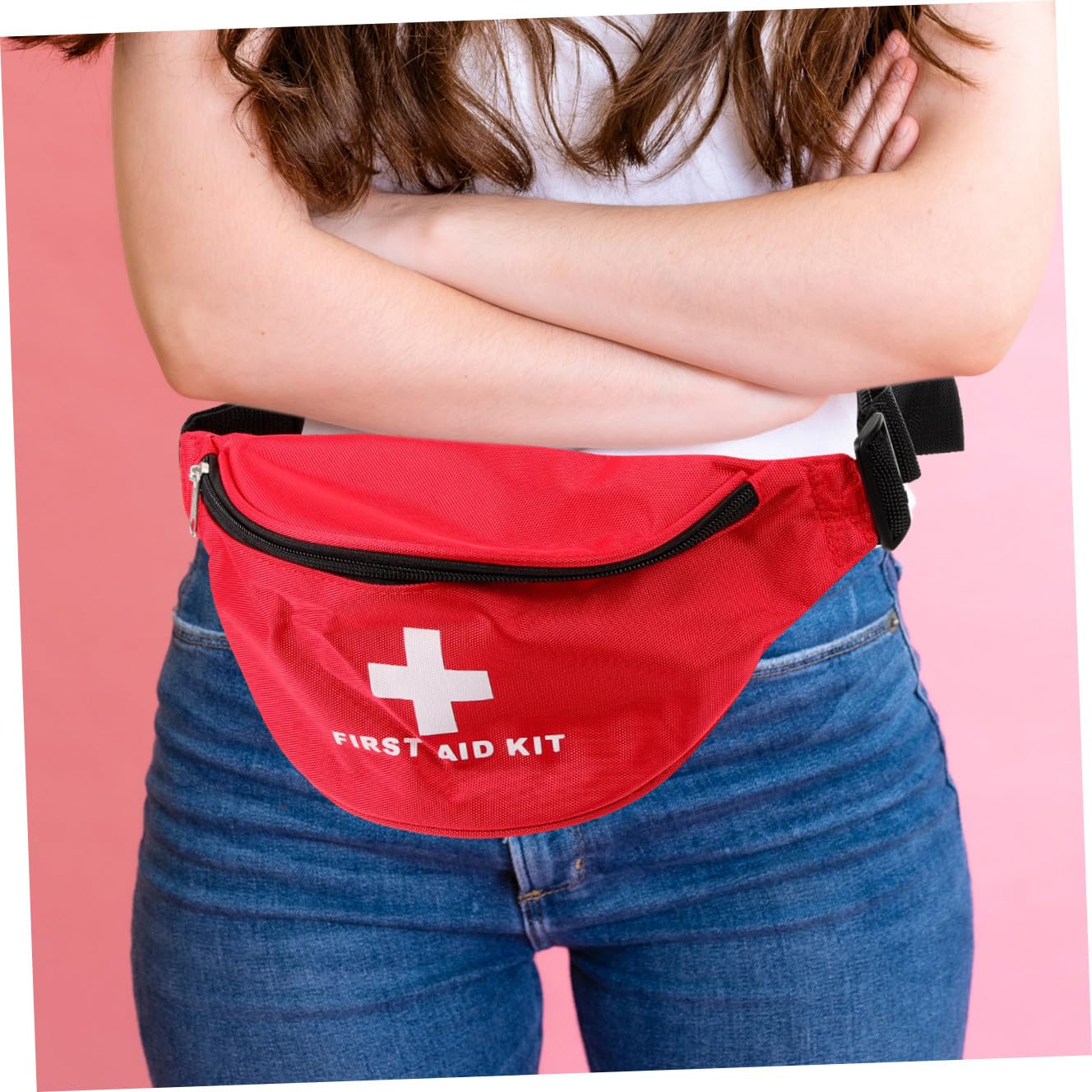Sosoport 5 Set Sacca Di Pronto Soccorso Kit Medico Per Auto Kit Di Emergenza Domestica Kit Medico Di Emergenza Tela Di Nylon Rosso 2 Pezzi*5