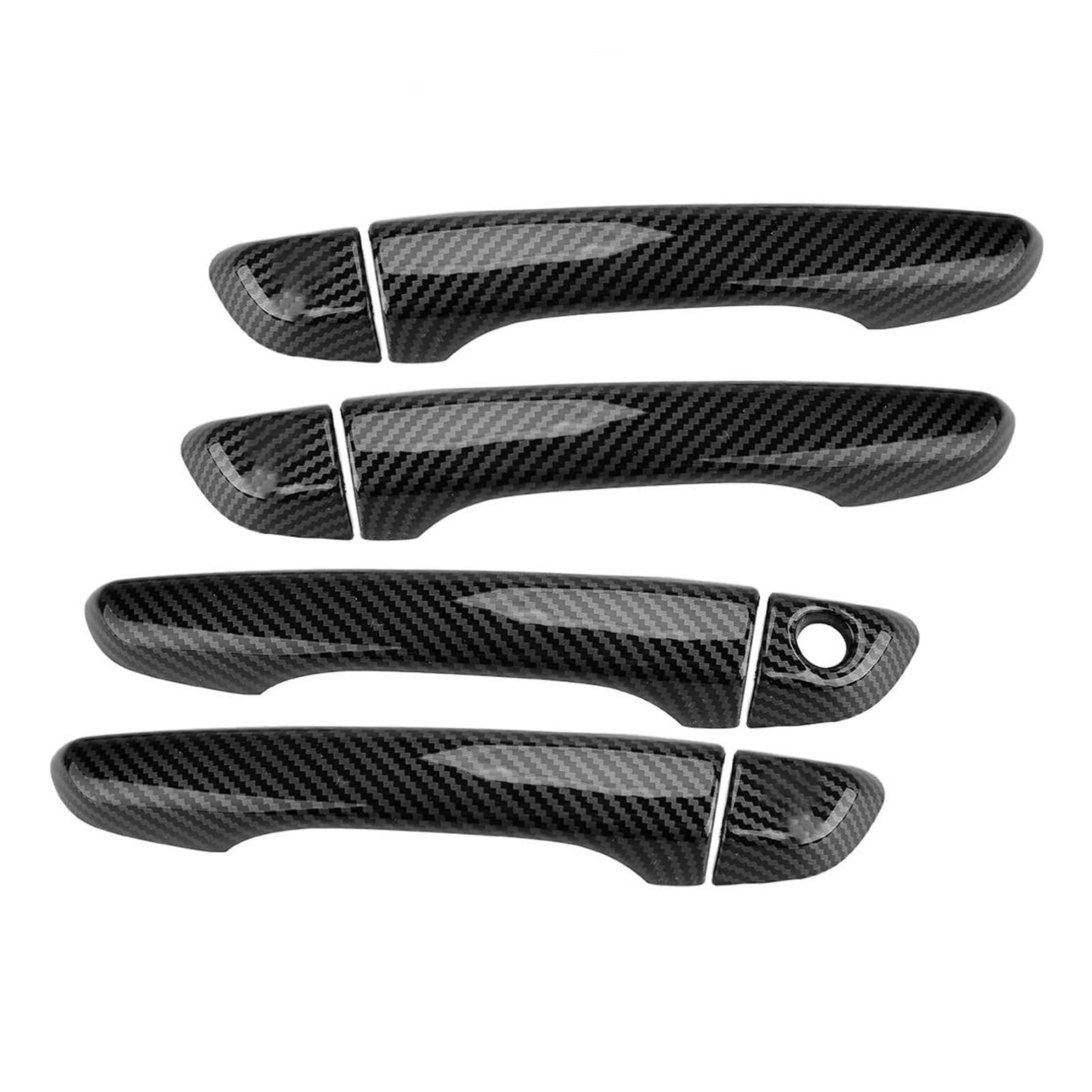 Garniture poignée de porte extérieure pour Hyundai Elantra look carbone premium