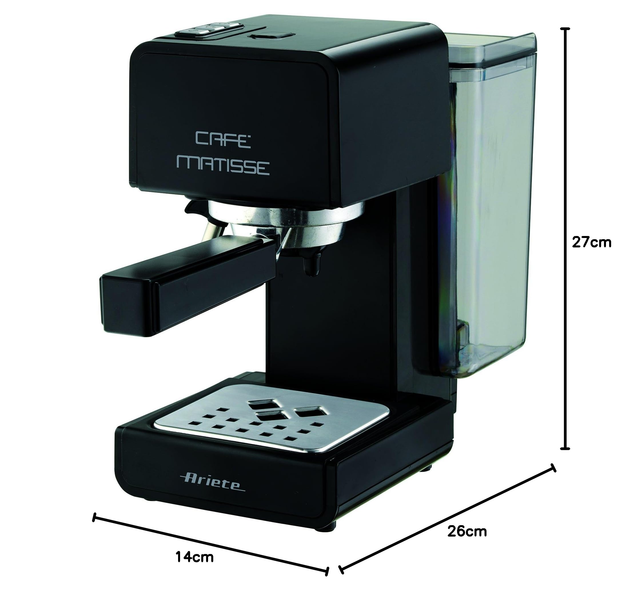 Ariete 1363/10 Macchina Caffè Matisse-1363/10, Nero