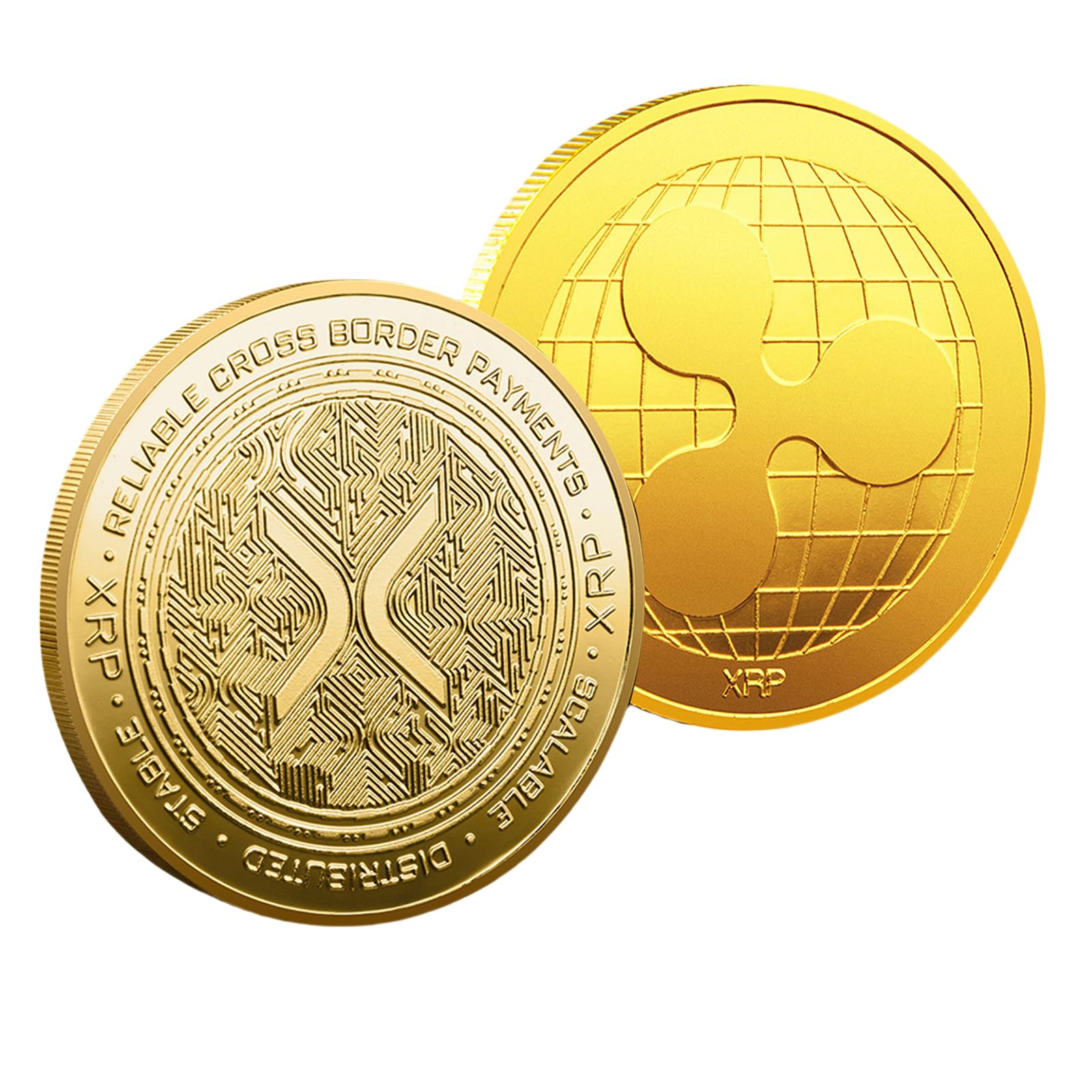 Amazon.com: Gold-Plated Ripple XRP Coin – XRP Ripple Physical Crypto Coin –  Commemorative Cryptocurrency Collectible – Hobby Gift for Crypto  Enthusiasts (XRP1PCS) : Toys & Games