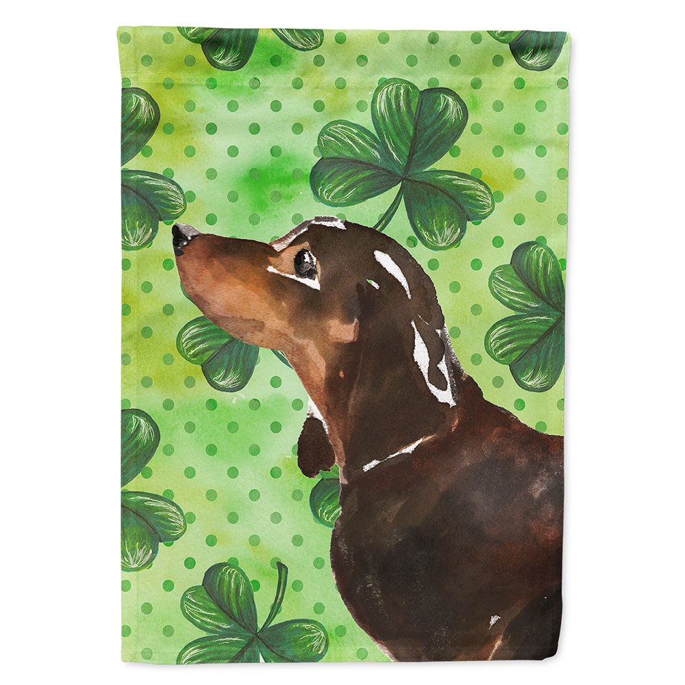 Drapeau teckel saint patrick cadeau original pour propriétaire de chien et maison