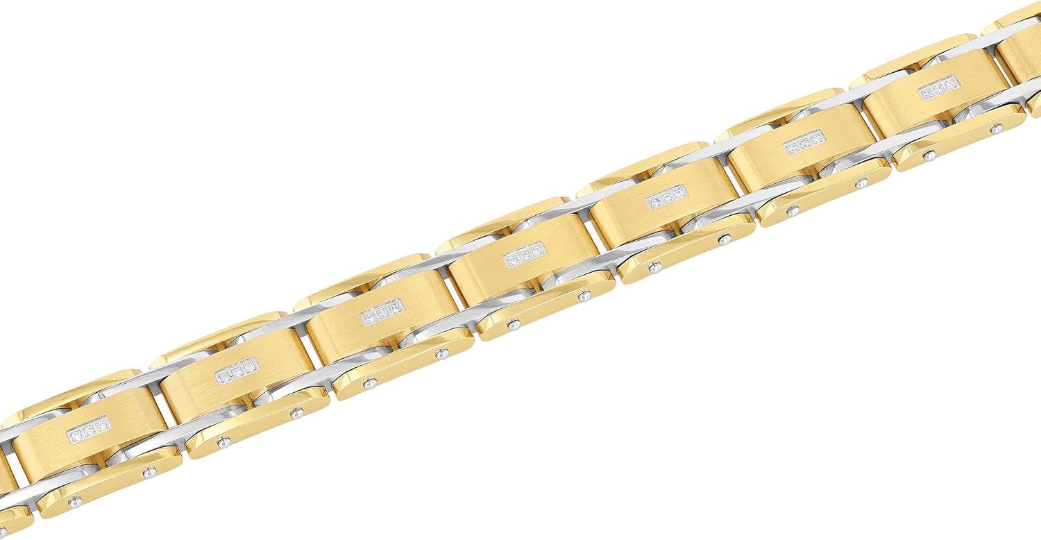 Men's Stainless Steel Men's Link Bracelet - Choice of Color - Image 4