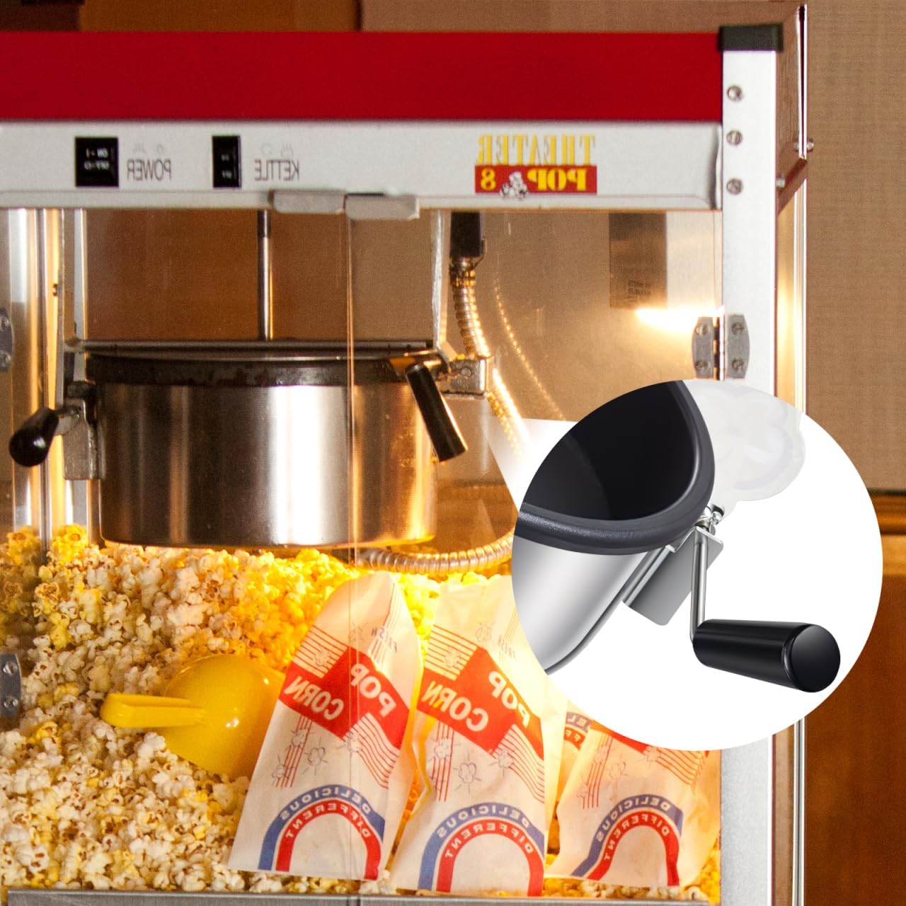 Cabilock Popcorn Machine Replacement Handle Pot Lid Handle for Commercial Popcorn Machine Compatible with Ot-828 2.75 X 0.78 X 0.47 in Easy Install Lid Knob image 4