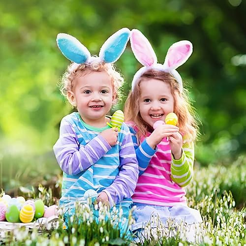 Miniatura 6 de JOYFISCO Orejas de conejo, juego de 3 piezas de disfraz de conejo, orejas de conejo con pajarita y cola, disfraz de fiesta de Pascua, cosplay