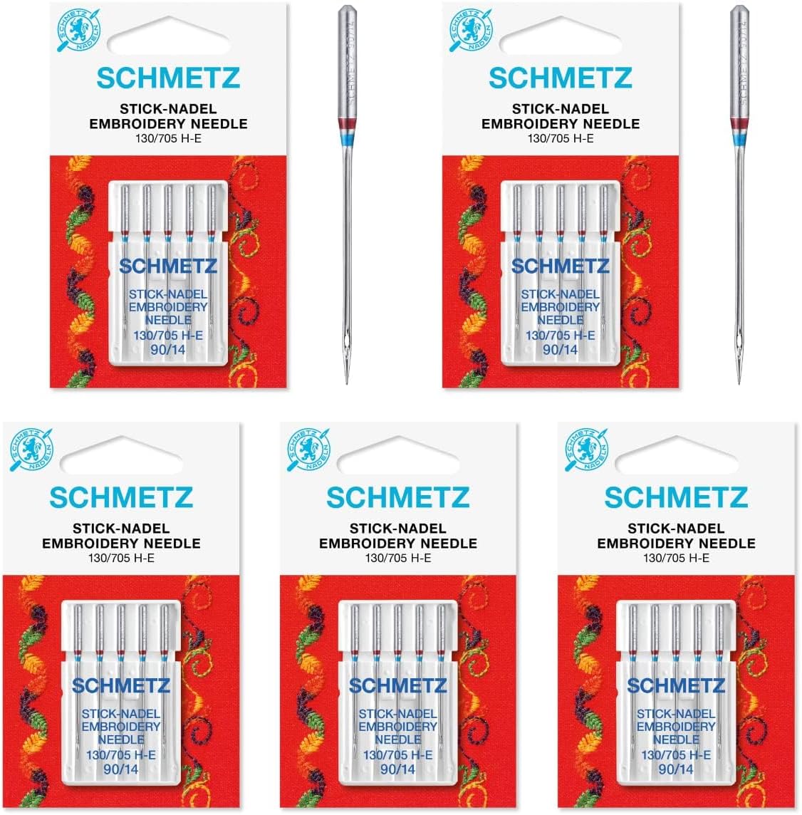 Amazon.com: SCHMETZ Embroidery Sewing Machine Needles - Precision ...
