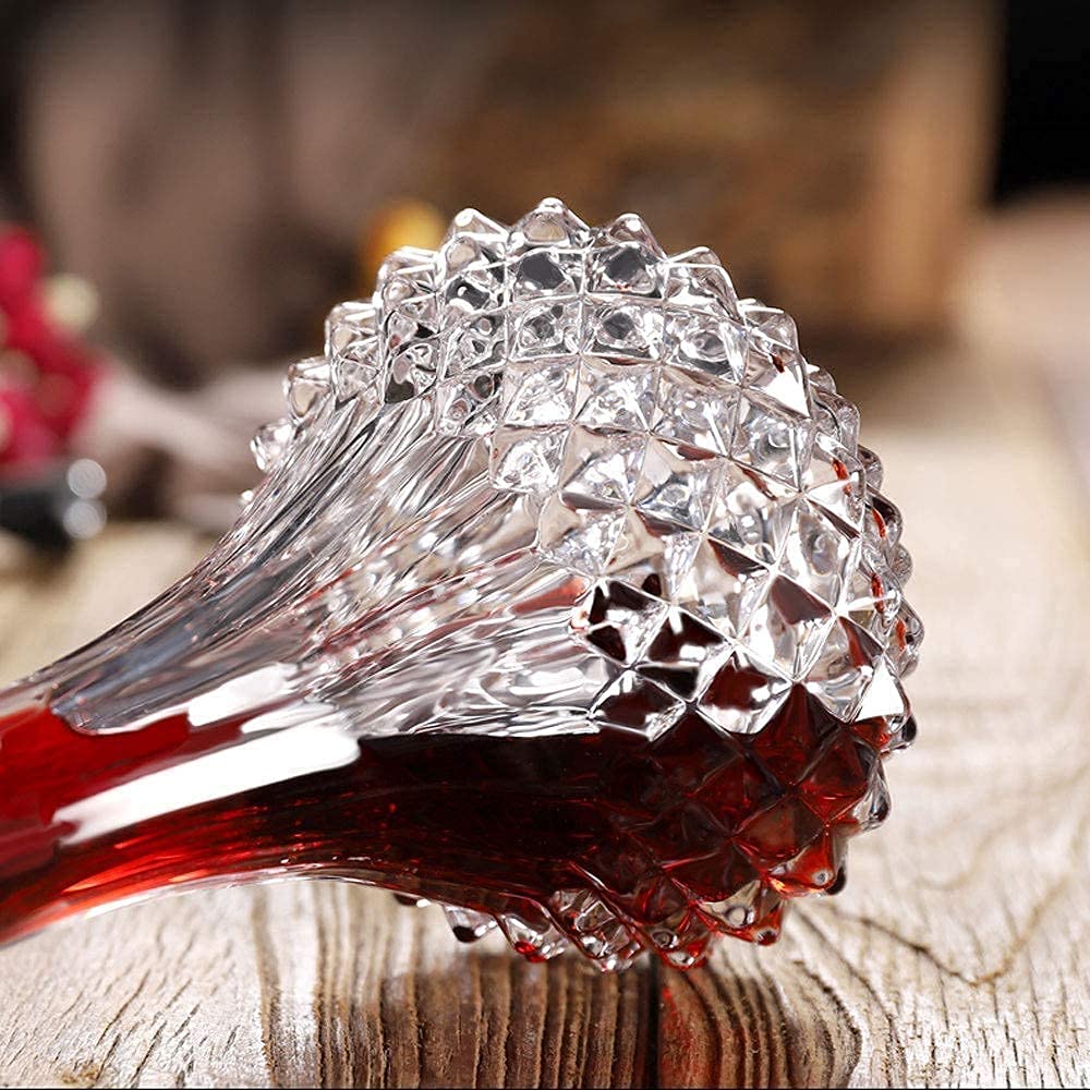 ROSEFINCH Glass Bottles with Caps Whisky Decanter, Delicate Decanter Set-for Tequila, Brandy, Scotch and Vodka, Gift Giving, Bar and Party Decoration Clear Pack of 1 2