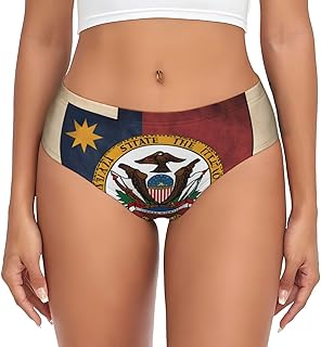 Abstract Nevada State Flag Map Women'S Underwear Panties, Soft Breathable Full Coverage Briefs With Plus Size Options