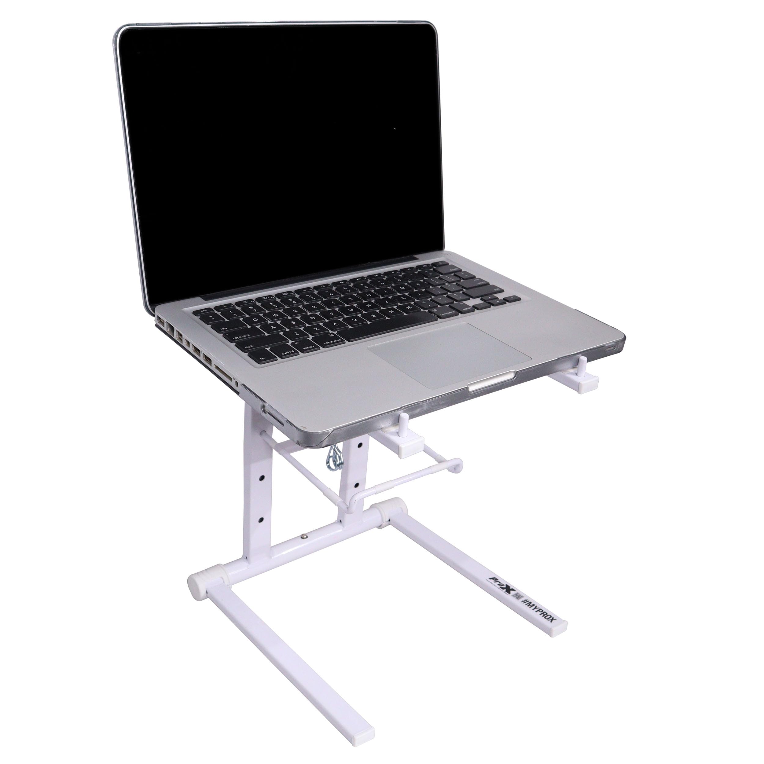 ProX T-LPS600WHITE XO DJ Foldable Laptop Stand with Carrying Bag - White - Image 5