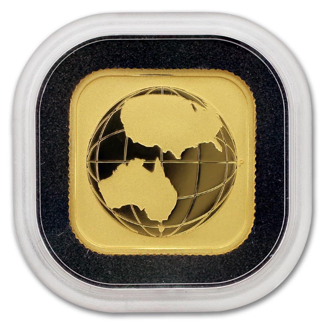 2016 P 1/10 oz Australian Gold Square Map Coin Brilliant Uncirculated (in Capsule) with Certificate of Authenticity $15 Seller BU