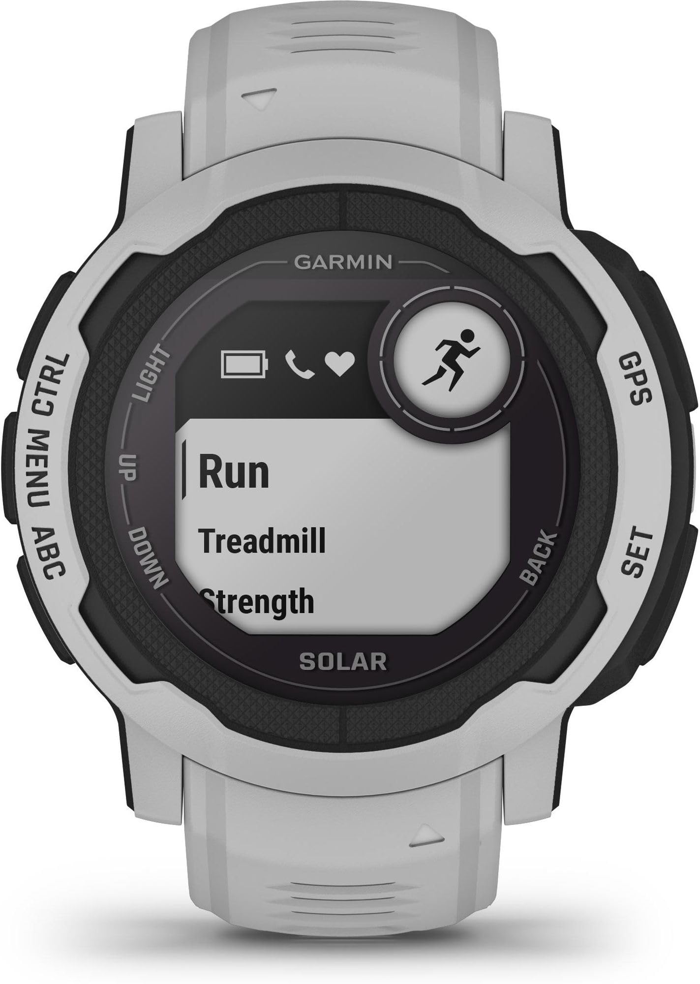 Garmin Instinct 2, Solar Grise - Montre GPS Solaire Robuste et connectée - Boîtier 45 mm