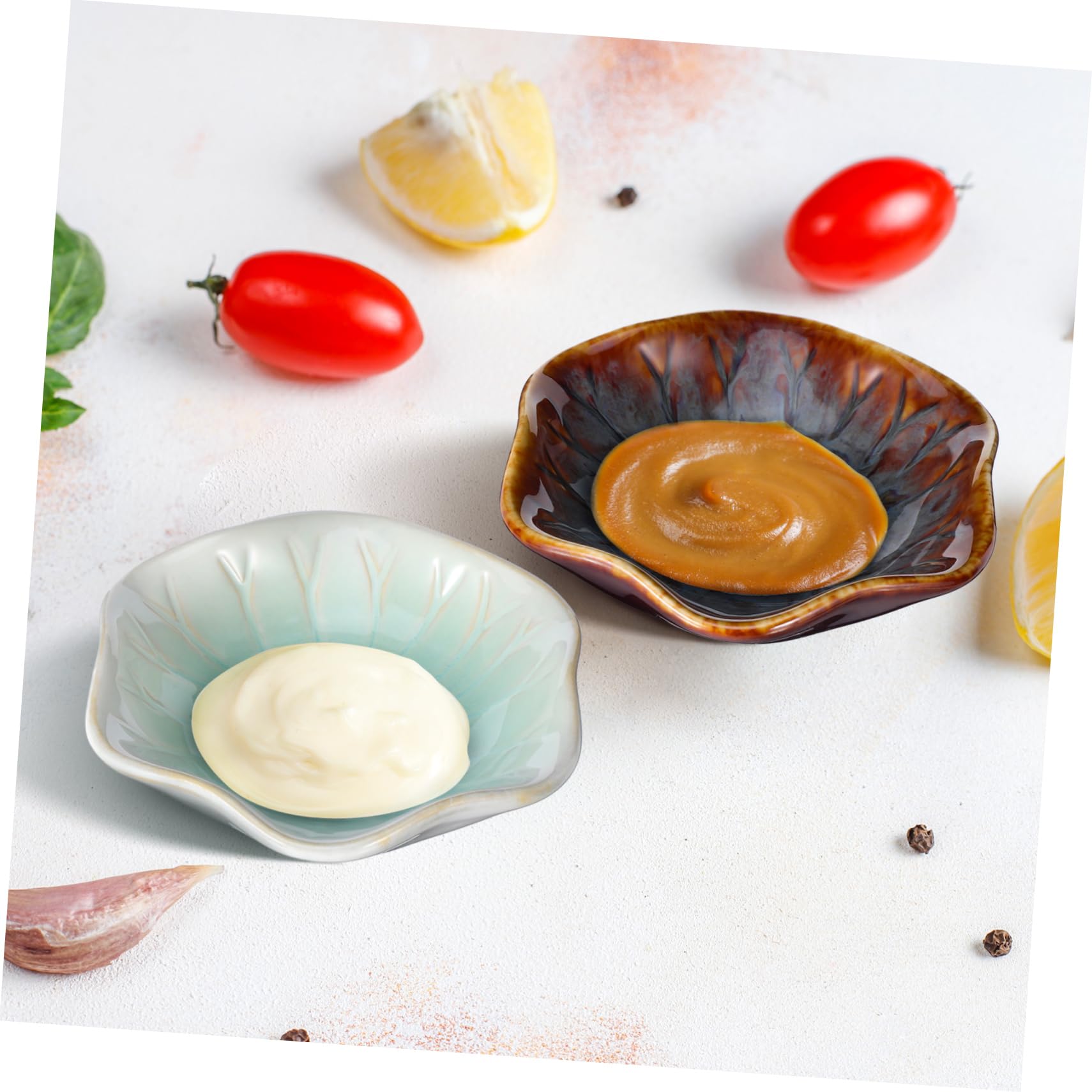 SOIMISS Lot de 6 Petits Bols à Sauce Japonerie en Céramique